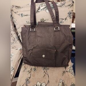 Buxton women's laptop brown tote bag size large